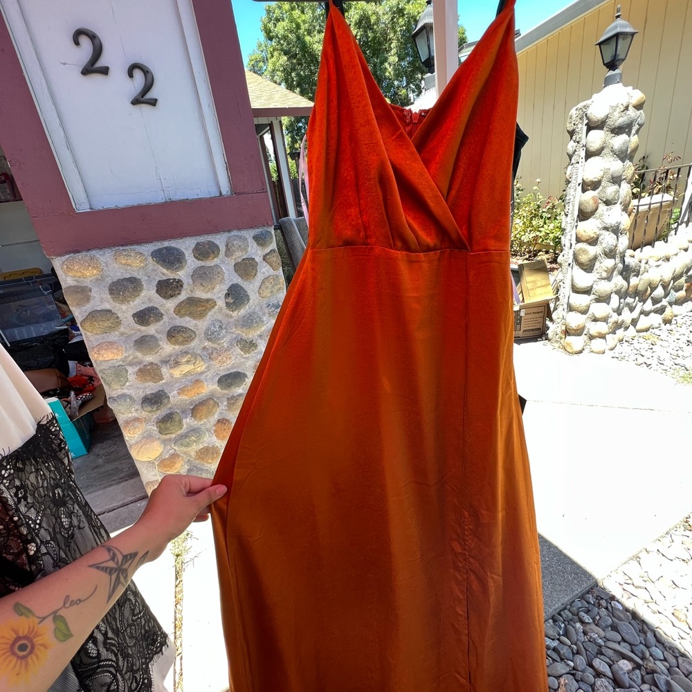 Lulu rustic orange king dress